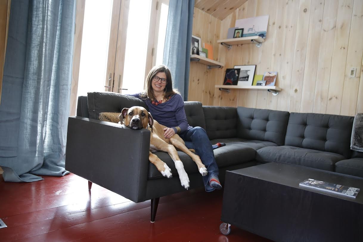 somma-founder-and-designer-jen-ramsey-and-georgie-girl-at-home-photo-courtesy-of-topher-cox-photography-for-bangor-savings-bank